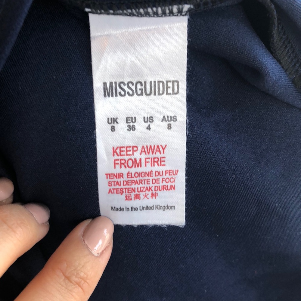 Missguided blue off shoulder dress - Picture 7 of 8